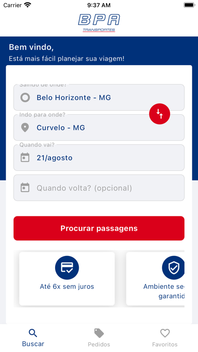 BPA Transportes Screenshot