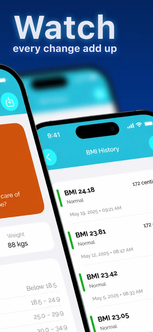 Screenshot #2 pour BMI and BMR - Body Transform