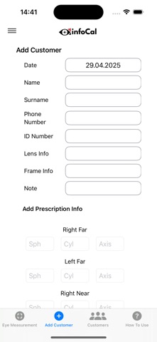 InfoCal - Optik Asistan screenshot