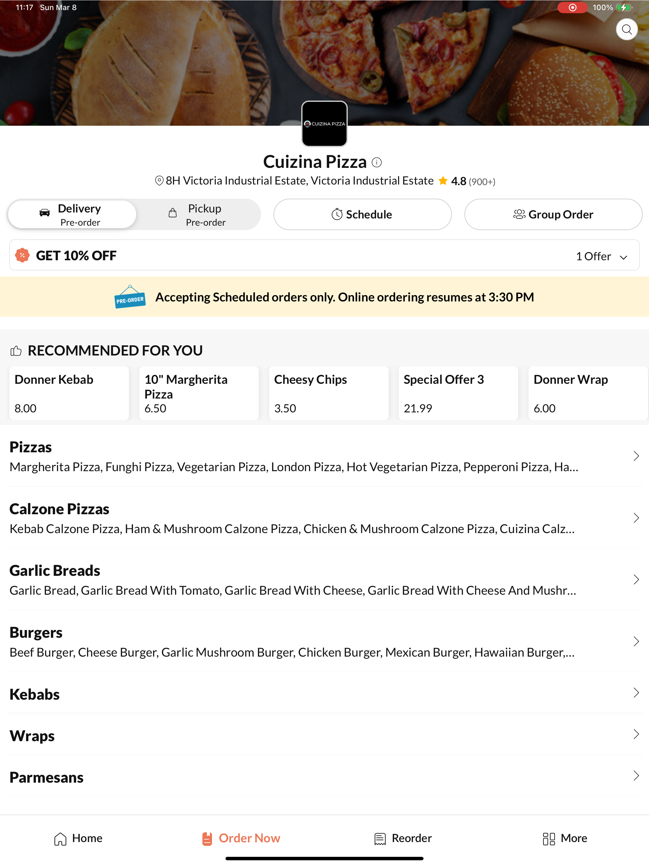 Cuizina Pizza