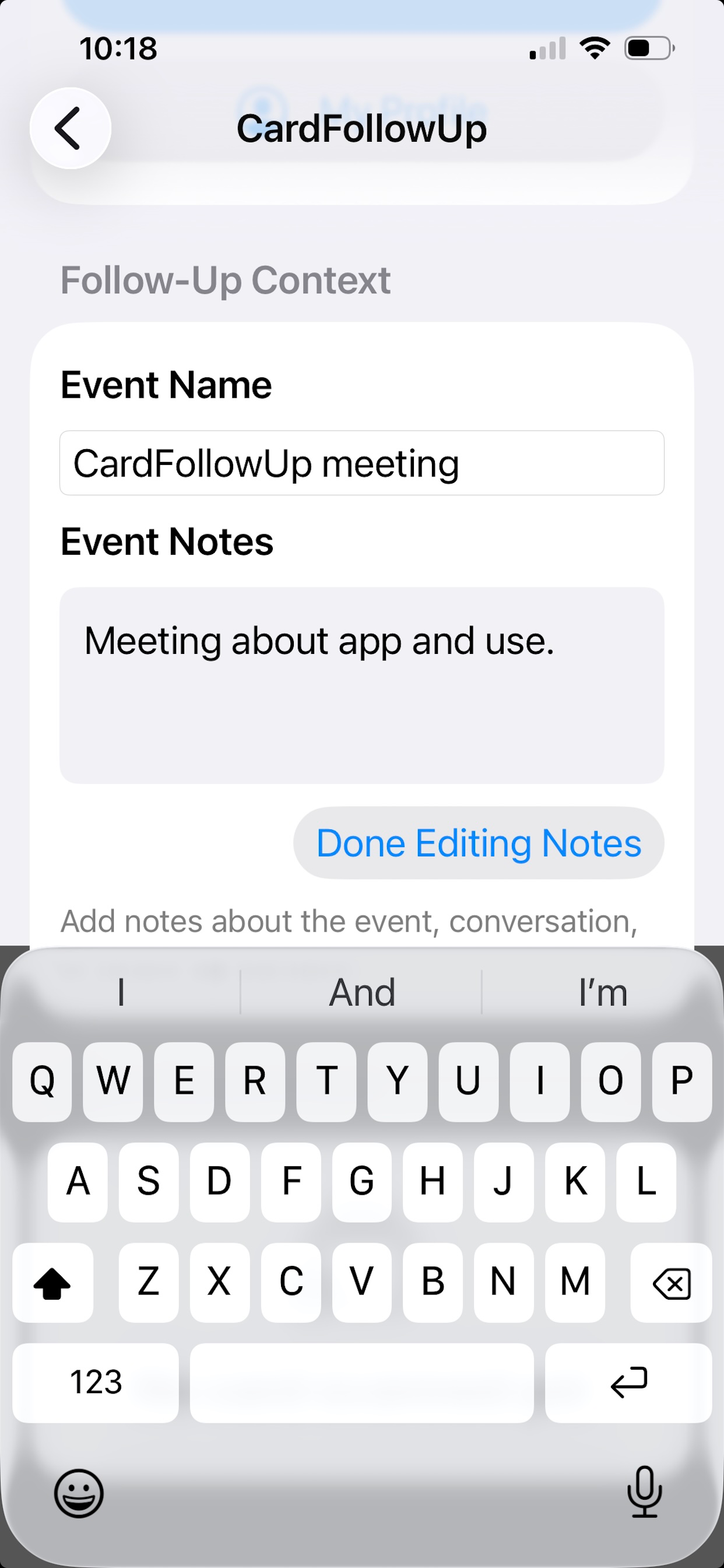 CardFollowUp
