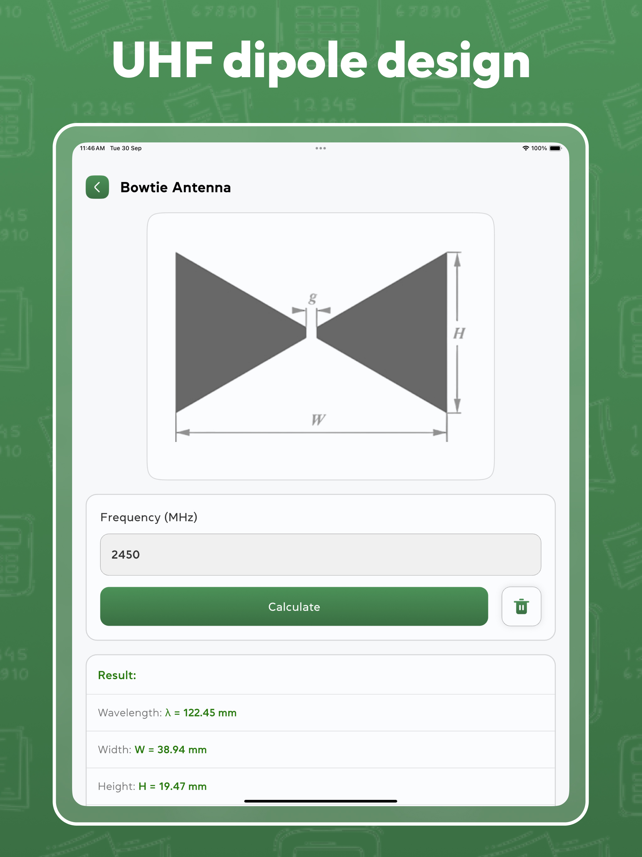 Dipole calculator