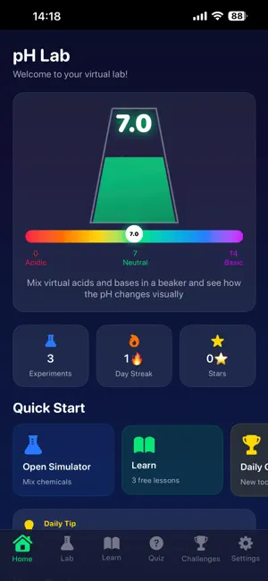 pH Lab: Chemistry Simulator screenshot 1
