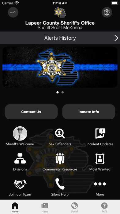Lapeer County Sheriff Screenshot