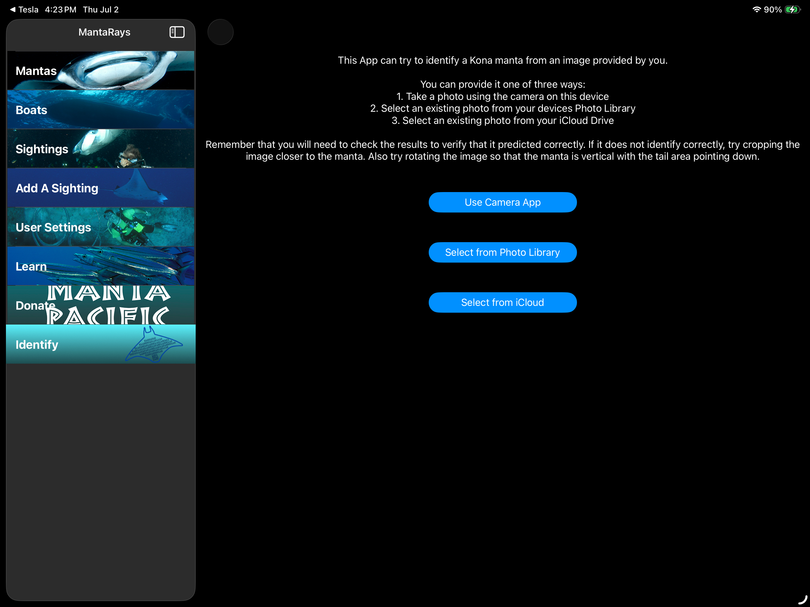 Manta Ray Tracker screenshot 14