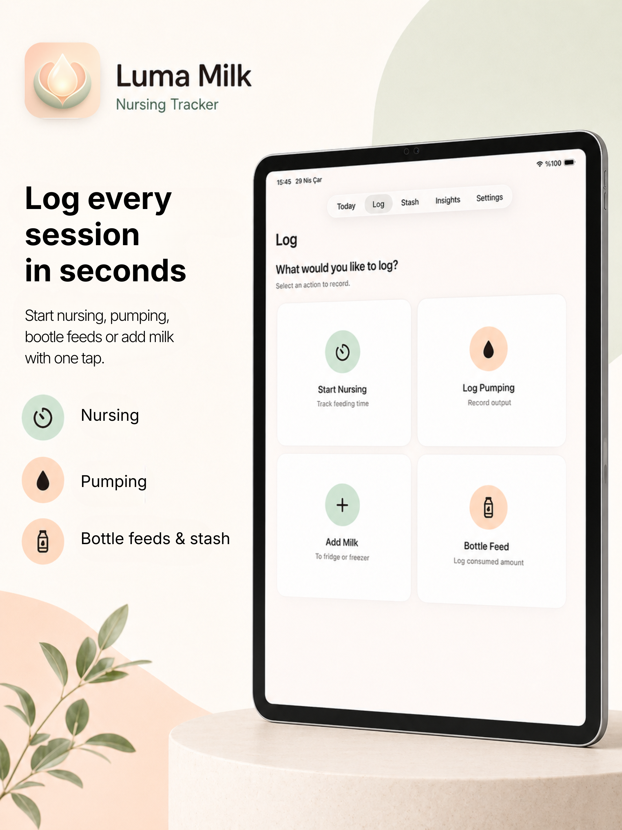 Luma Milk: Nursing Tracker