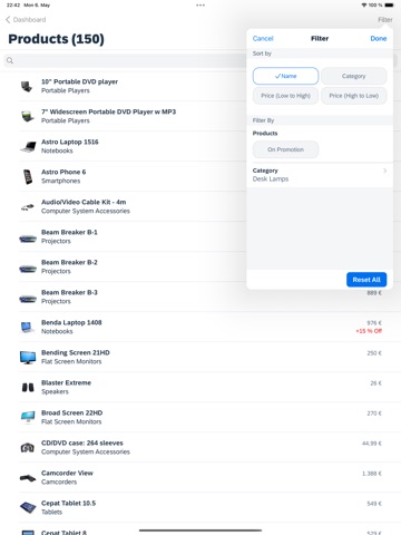 SAP Mobile Services Client iPad screenshot