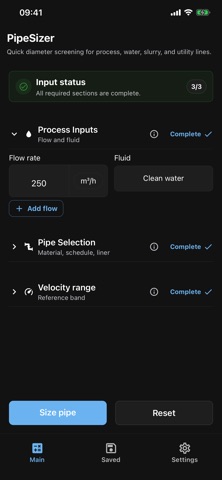PipeSizer: Diameter Selector Screenshot 1 of 4