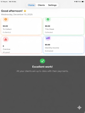 ClientPay: Client Billing App iPad screenshot