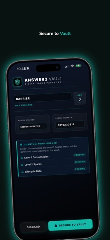 Answer3 Vault iPhone screenshot