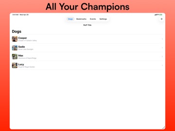 Ruff Title - Dog Title Tracker iPad screenshot