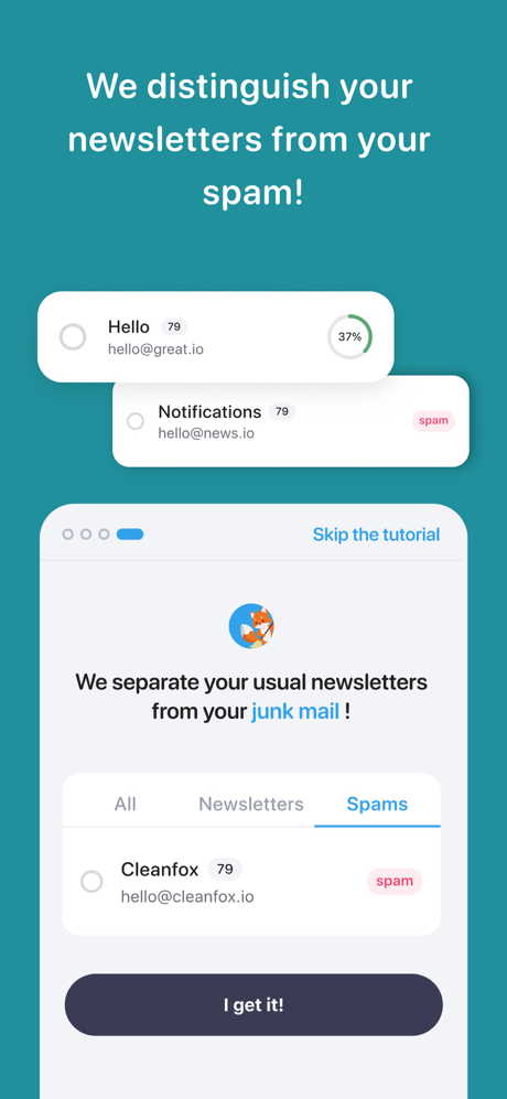 Cleanfox - Mail & Spam Cleaner screenshot 3