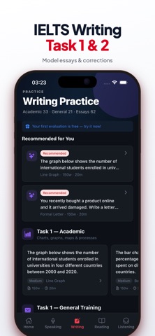 IELTS Speaking Writing Prep 9 Screenshot 2 of 5