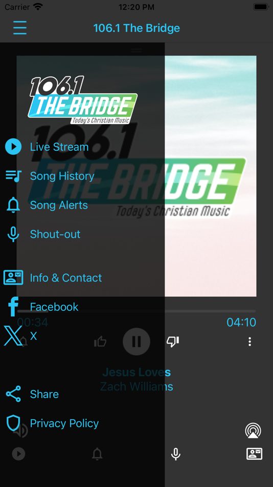 #2. 106.1 The Bridge (iOS) بواسطة: Stephens Media Group