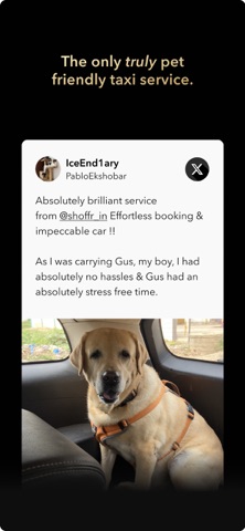 Shoffr: premium taxi service screenshot