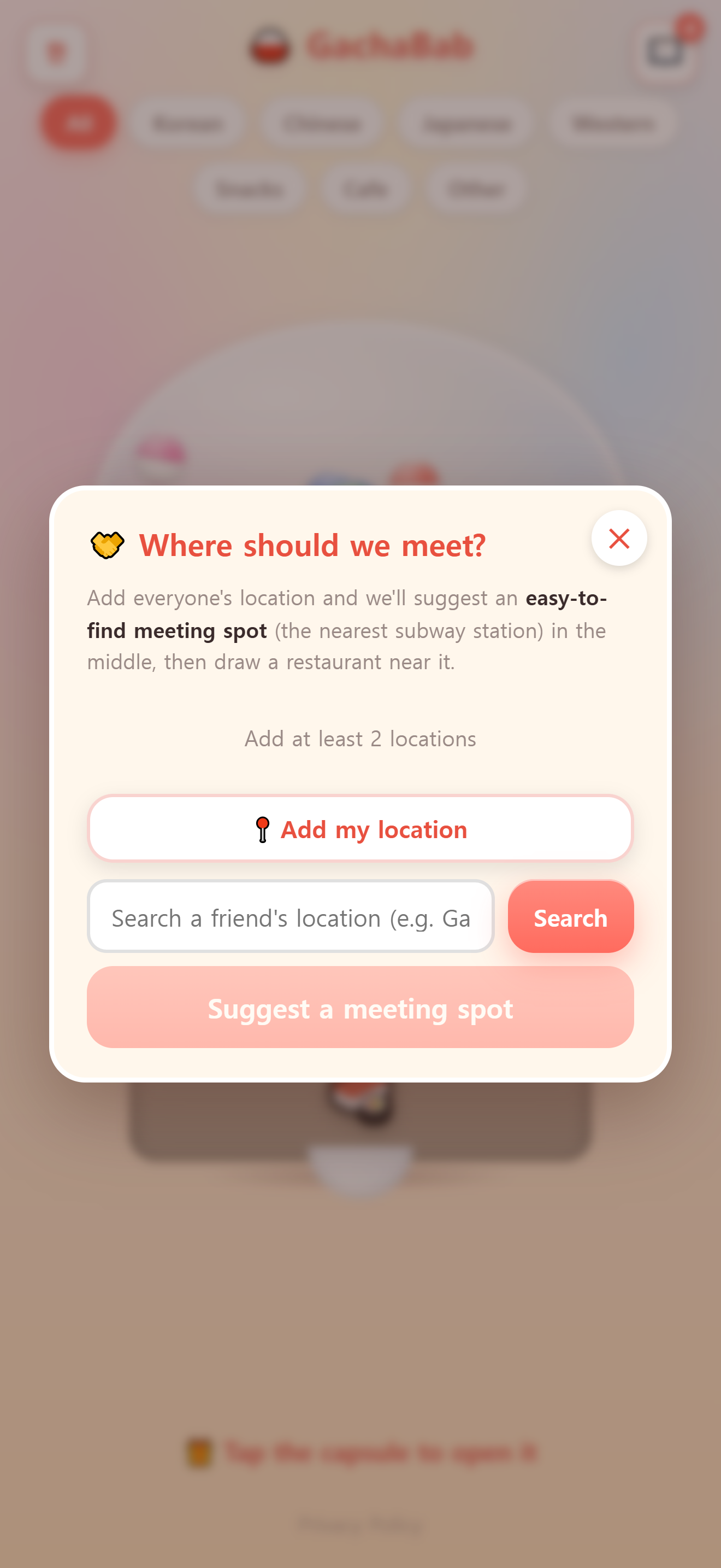 GachaBab - Korea Food Picker screenshot 4