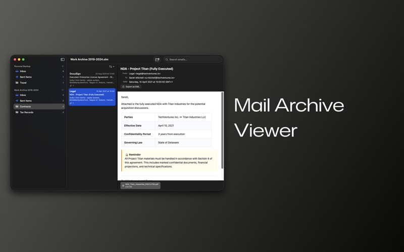 Mail Archive screenshot 3