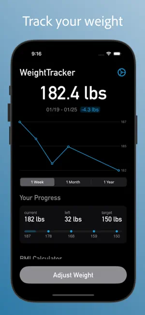 WeightTracker - Track Progress screenshot 1