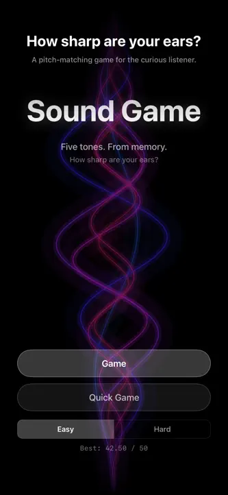 Sound Game - Perfect Pitch screenshot 1