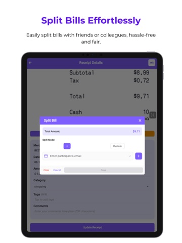 Manage Receipt:Expense Tracker ipad screenshot 3