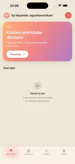 Readio: Sesli Kitap, AI Sohbet screenshot 1