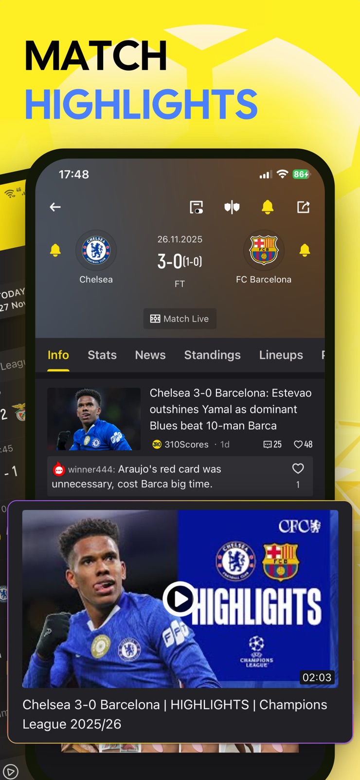 310Scores: Live Scores & News iphone screenshot 2