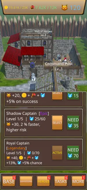 Idle Cat Camp: Expeditions screenshot 4