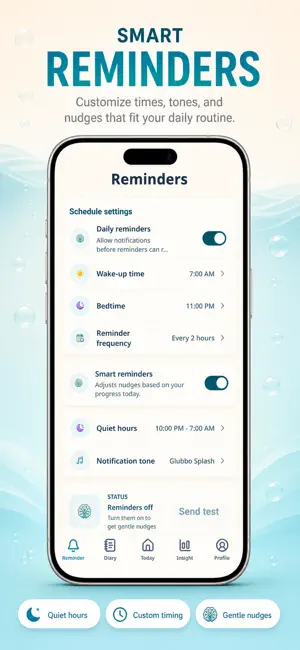Glubbo - Drink Water Reminder screenshot 2