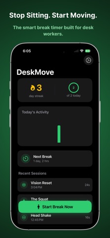 DeskMove: Break Timer & Streak Screenshot 1 of 4