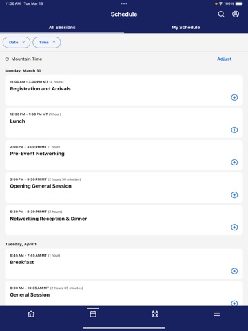 Cigna Meetings iPad screenshot