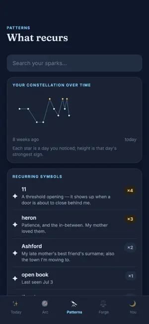 Synchronicity Tracker screenshot 2