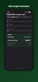 Belt Calculator: V-Belt Length screenshot
