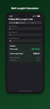Belt Calculator: V-Belt Length screenshot 1