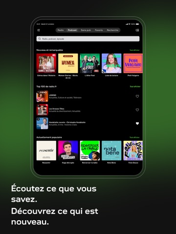 radio.fr - radio et podcast iPad screenshot 2