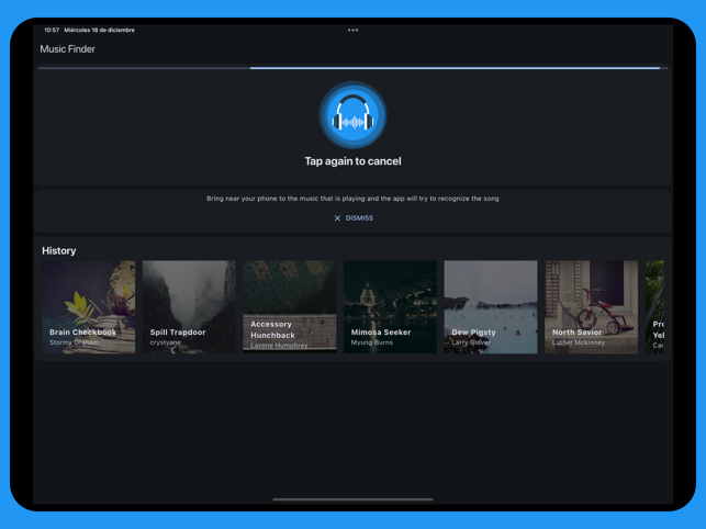 ‎Music Finder - Recognize Songs Screenshot