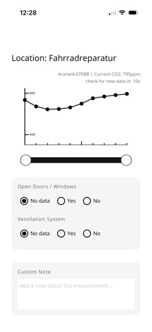 Indoor CO2 Data Collector Screenshot 2