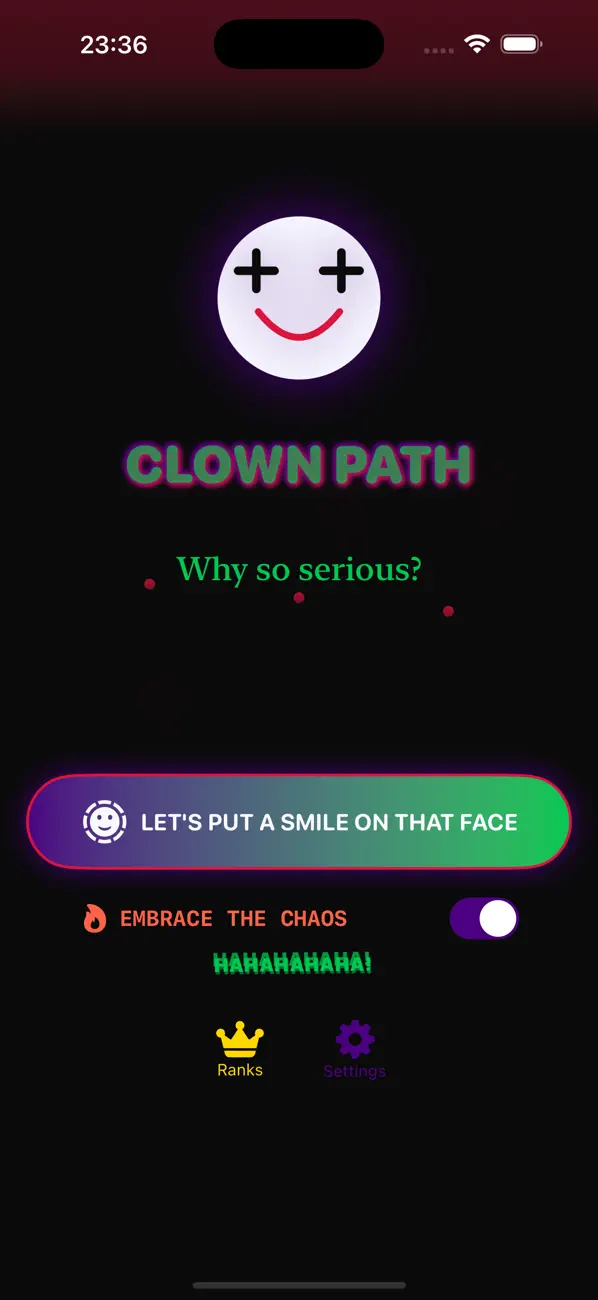 #1. Clown Path (iOS) Ved: Ahmad Alafaliq