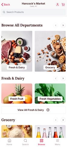 Hancock's Market iPhone screenshot
