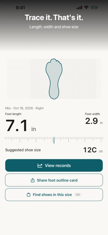 Foot Size Check screenshot
