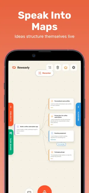 Reweavly: Speak to Mind Map screenshot 1
