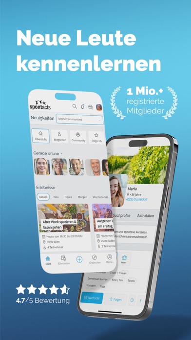 Screenshot #1 pour Spontacts: Aktivitäten & Leute