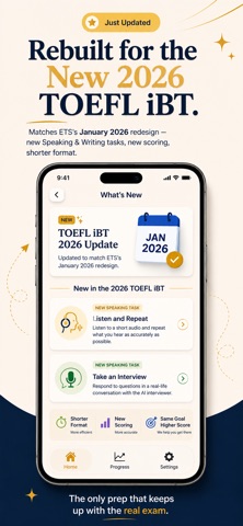TOEFL Prep: iBT Practice 2026 iPhone screenshot
