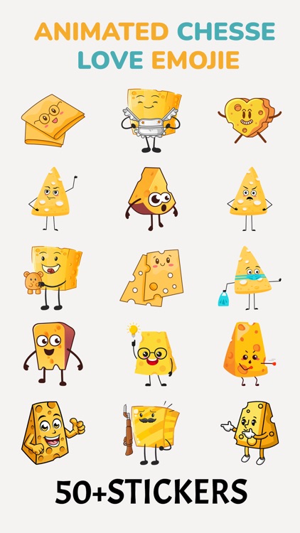 Animated Cheese Love Emoji