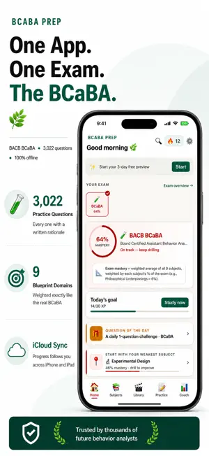 BCaBA Exam Prep ABA Test 2026 screenshot 1