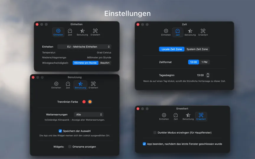 Screenshot von MWetter - Wettervorhersage auf dem iPhone 5