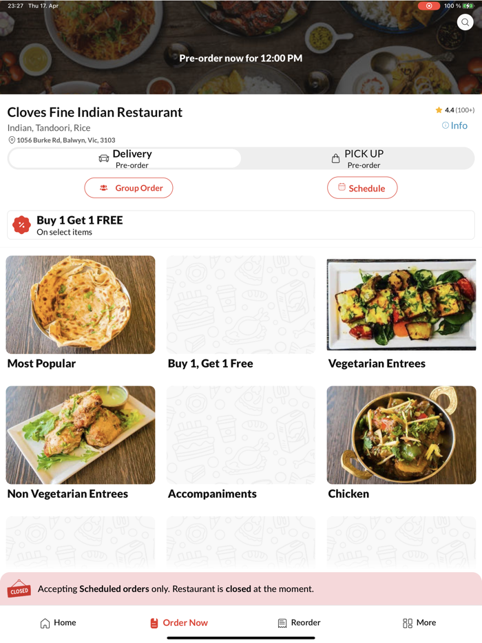 Cloves Fine Indian Restaurant