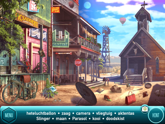 Wilde Westen Zoek en Vind Spel iPad app afbeelding 1