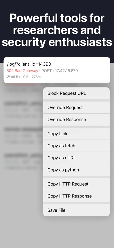 WebProxyTool - Inspect Network - Developer Tools App | MWM