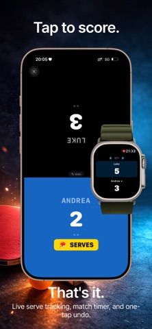 Ping Pong Scoreboard ScorePong screenshot