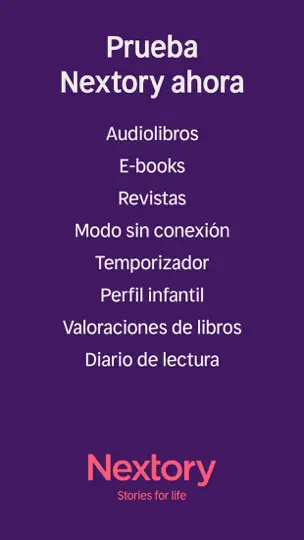 Captura de pantalla de Nextory: E-books Y Audiolibros en iPhone 7